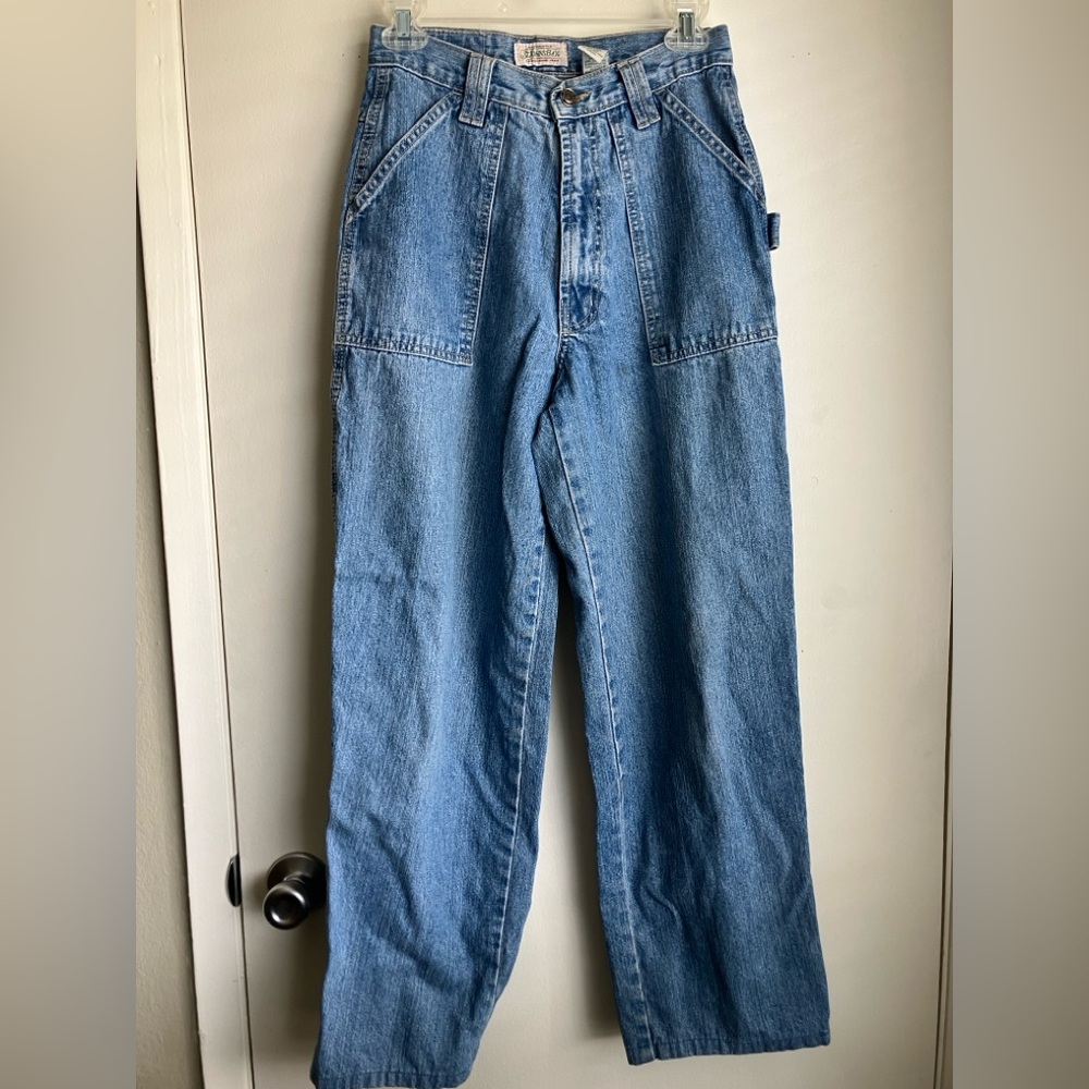 St. Johns Bay Carpenter Jeans 1990s Y2K Vintage High Rise size 6 100% cotton